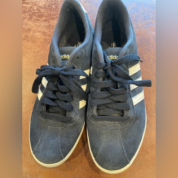 Adidas Ortholite Float Navy suede tennis shoes - Picture 7 of 10